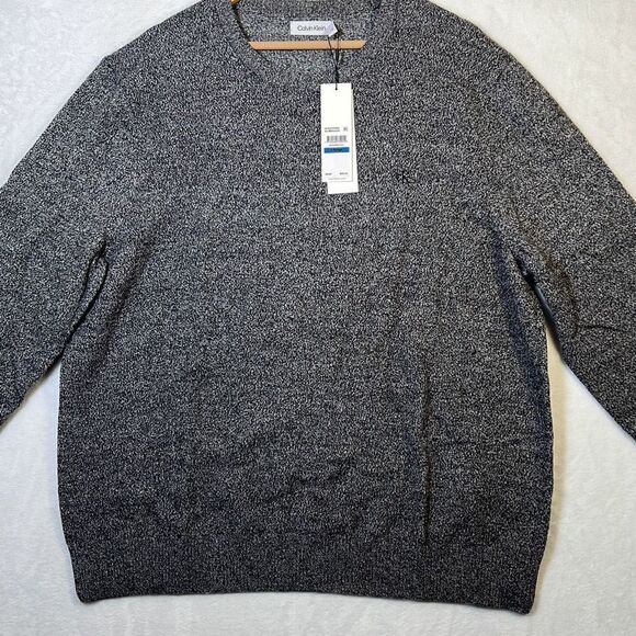 Calvin Klein Men's Merino‎ Wool Blend Crewneck Sweater-XL-NWT - Picture 1 of 7